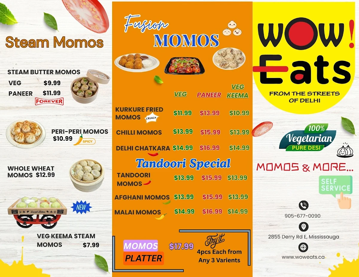 Menu, Wow Eats