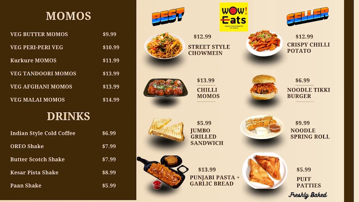 Menu, Wow Eats