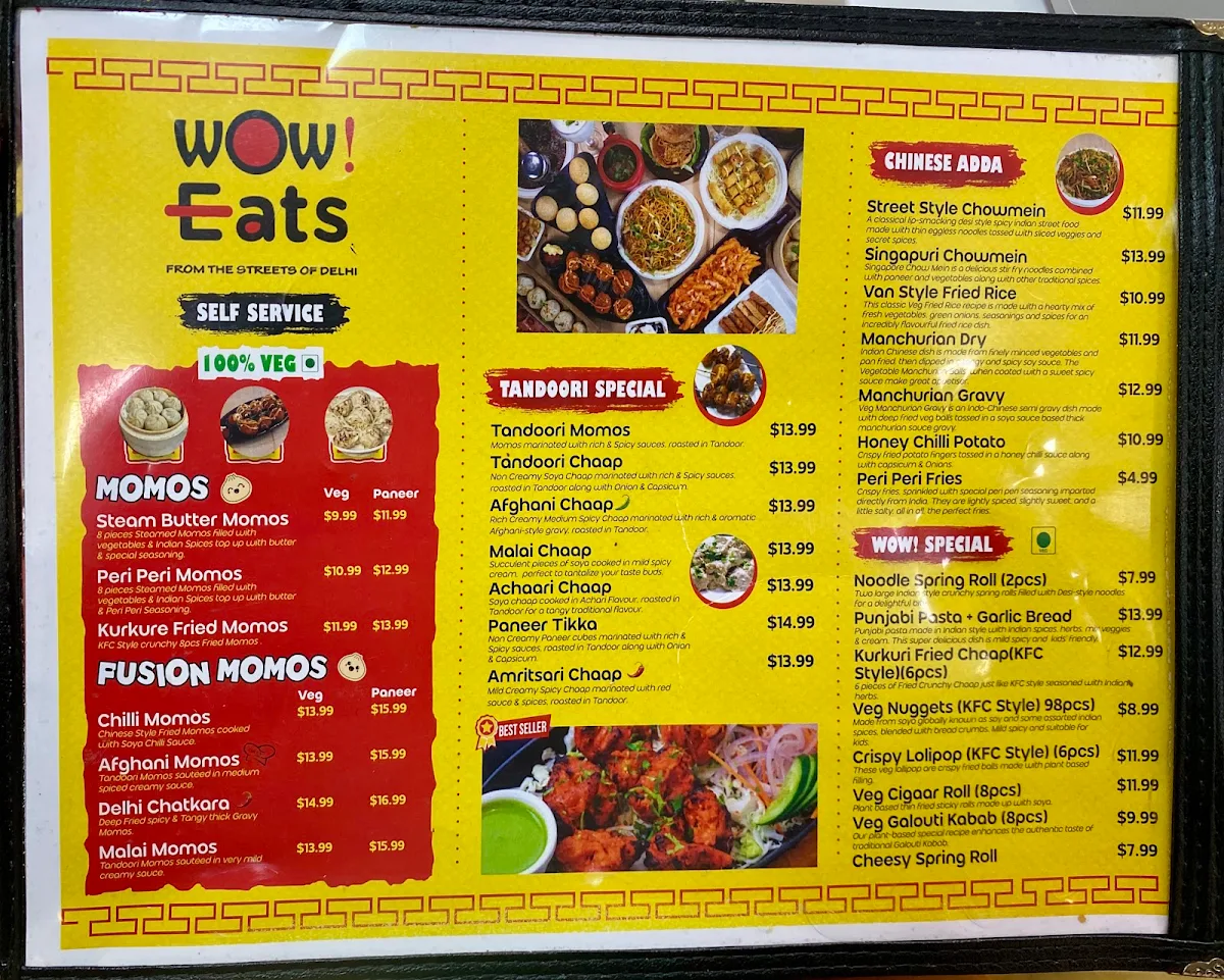 Menu, Wow Eats