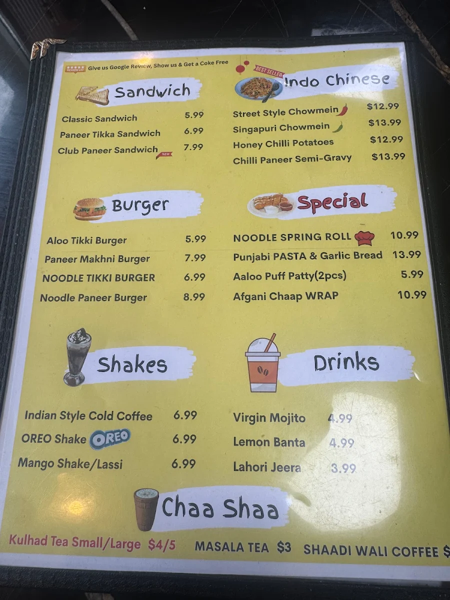 Menu, Wow Eats