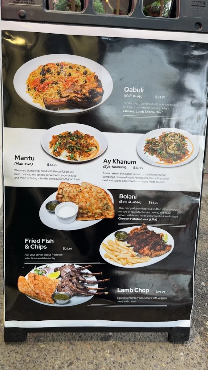 Menu, Mazza