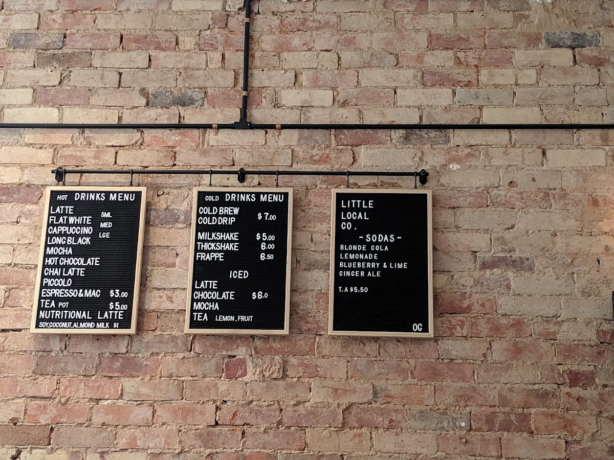 Menu, Little Local Co
