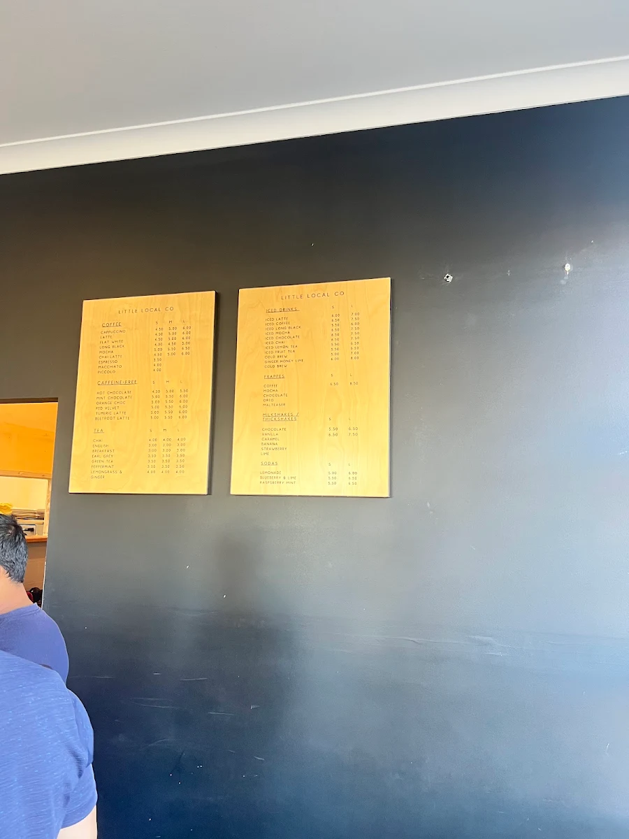 Menu, Little Local Co