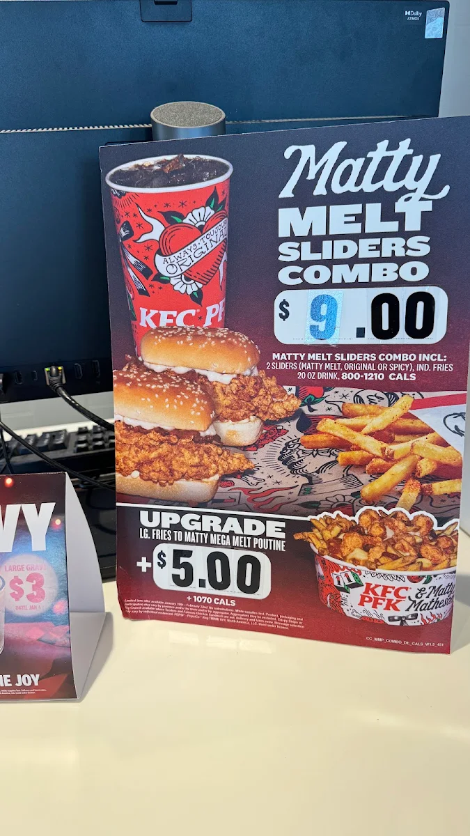 Menu, KFC