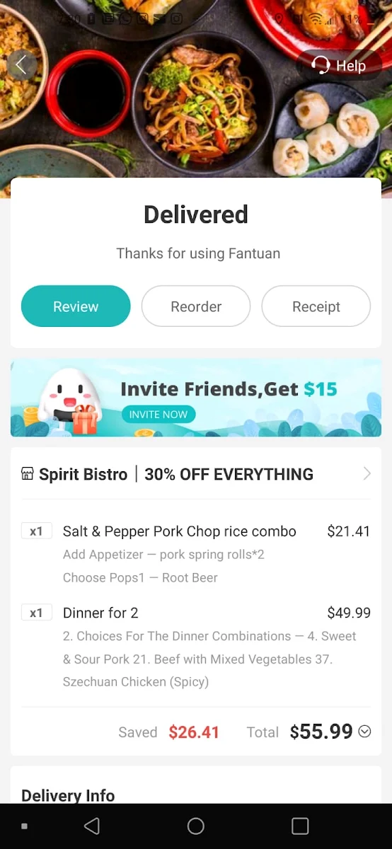 Menu, Spirit Bistro 豐味