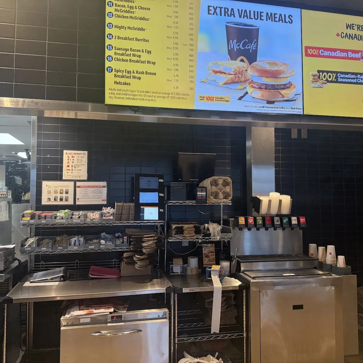 Menu, McDonald's