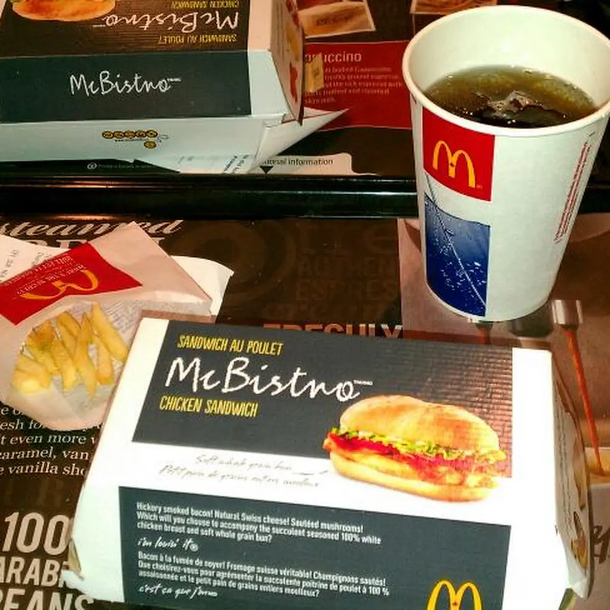 Menu, McDonald's