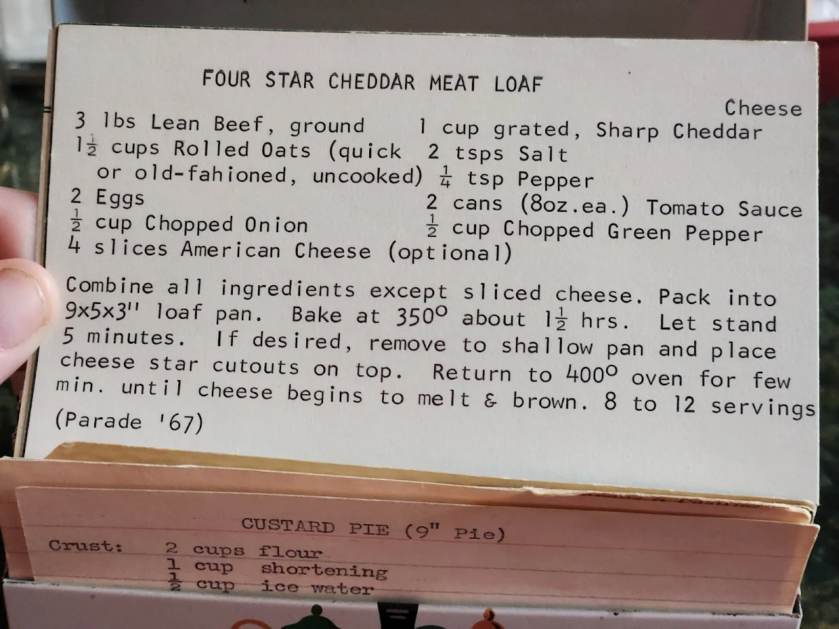 Menu, Speck's Restaurant
