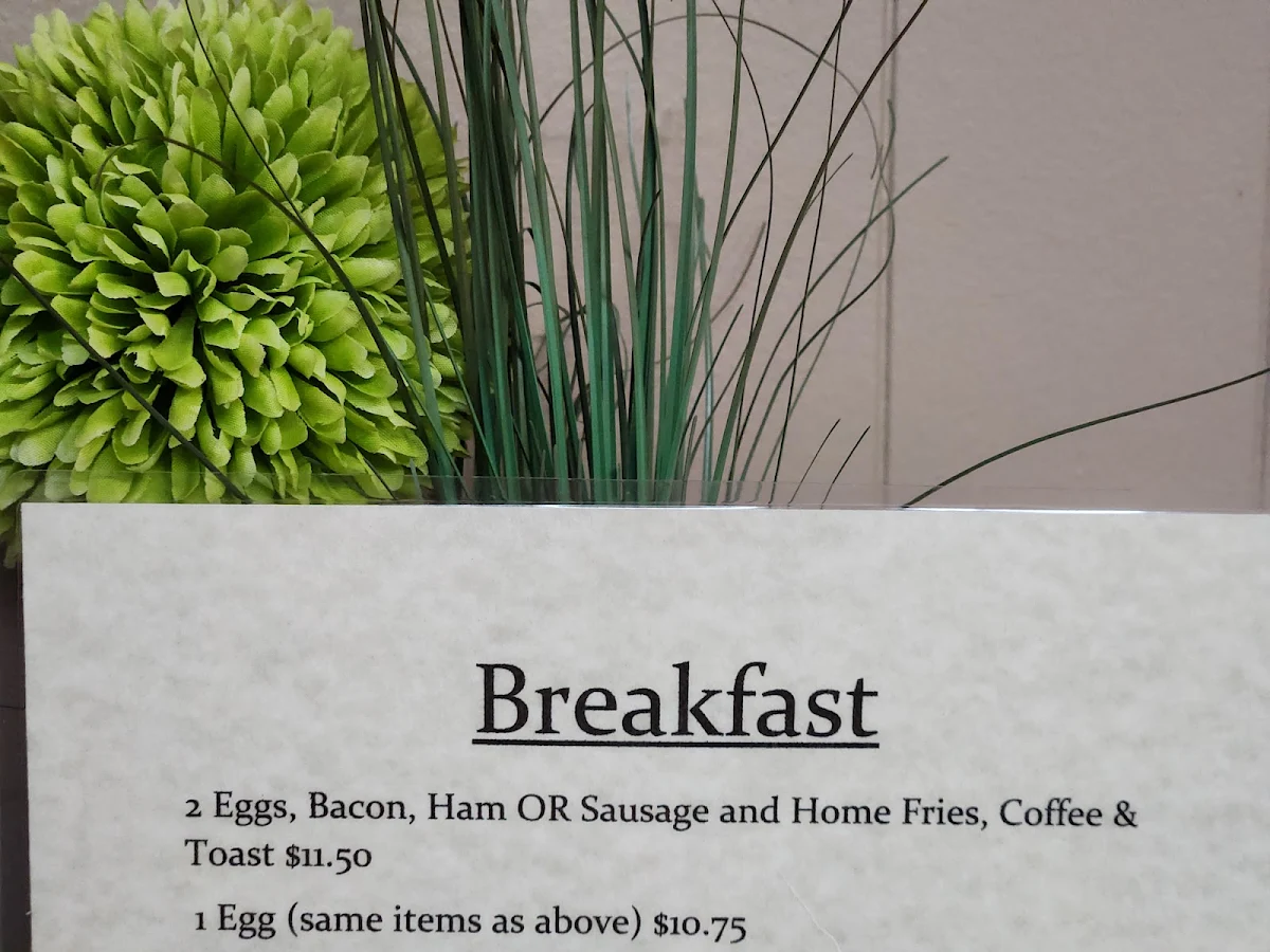 Menu, Speck's Restaurant