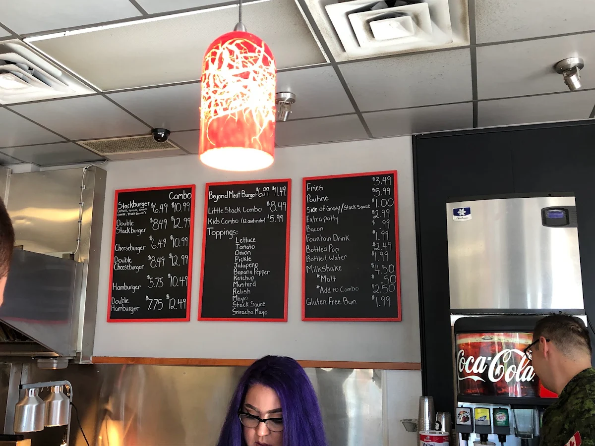 Menu, Stackburger