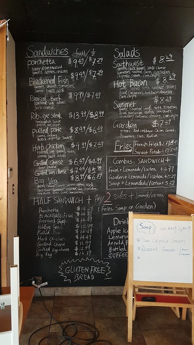 Menu, The Carvery
