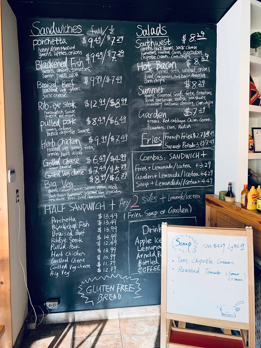 Menu, The Carvery