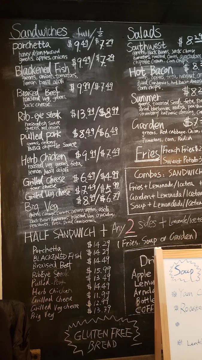 Menu, The Carvery