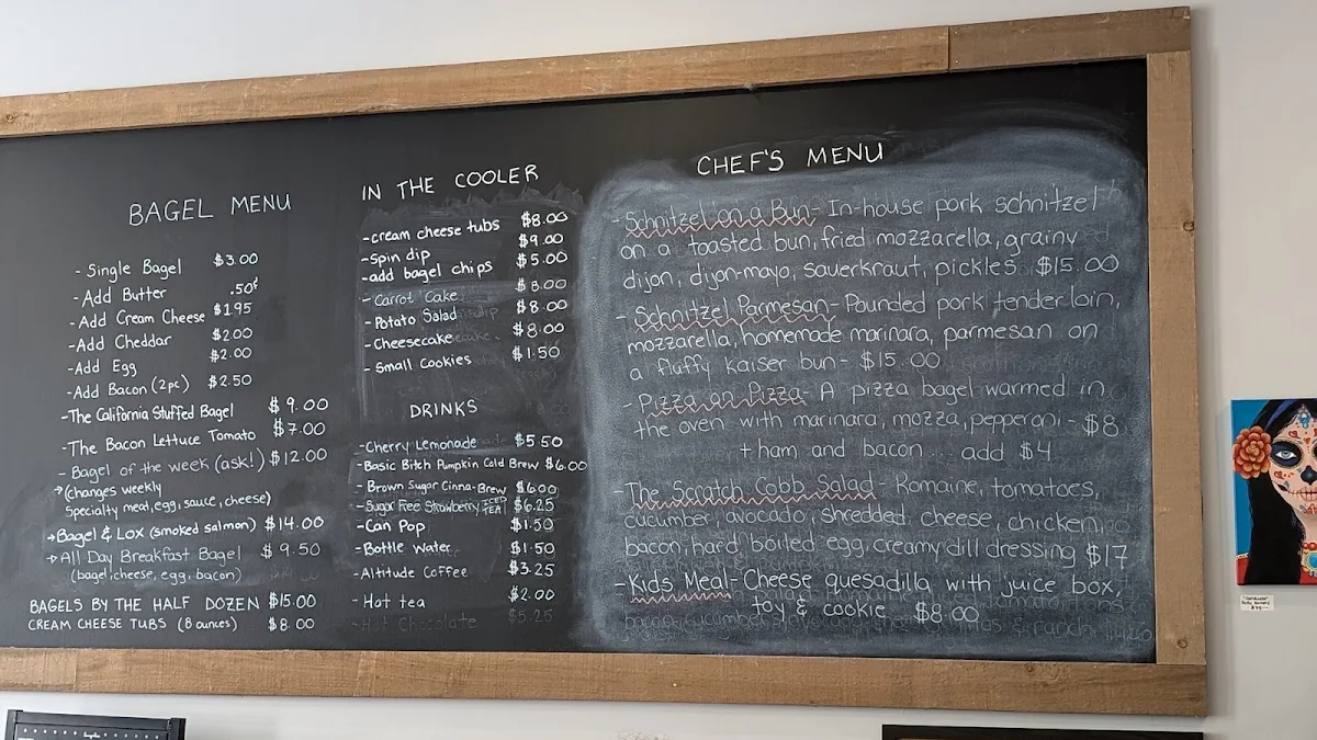 Menu, From Scratch Cafe Bistro