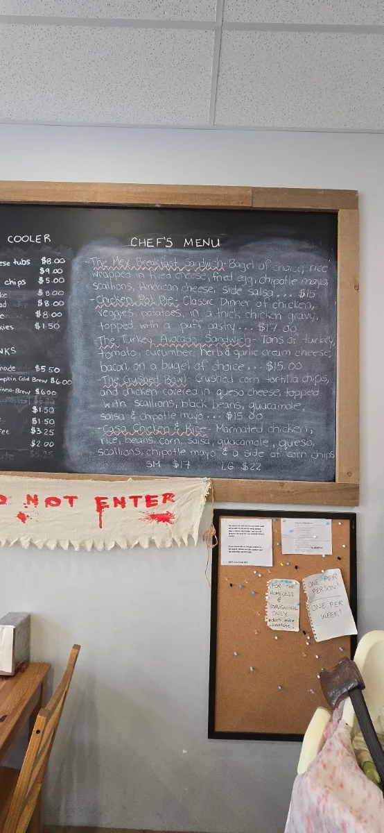 Menu, From Scratch Cafe Bistro