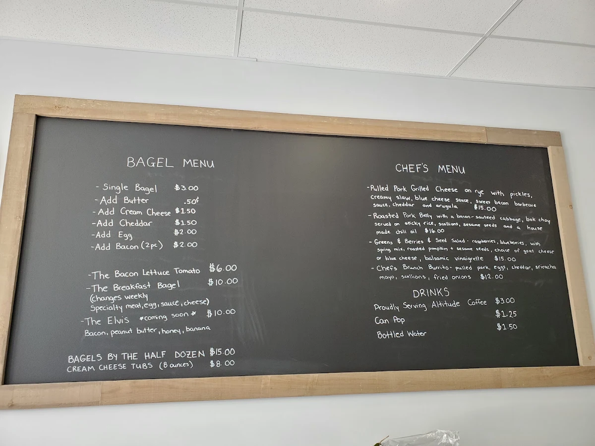 Menu, From Scratch Cafe Bistro