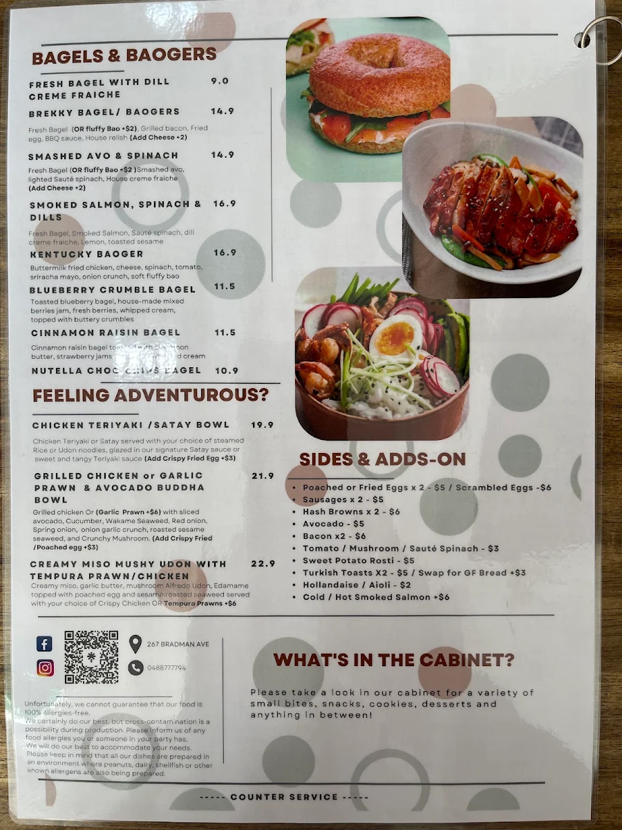 Menu, Flume By The River