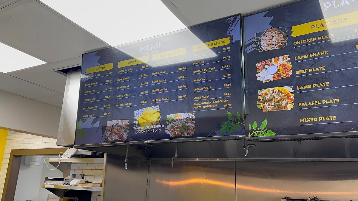 Menu, Donair Togo
