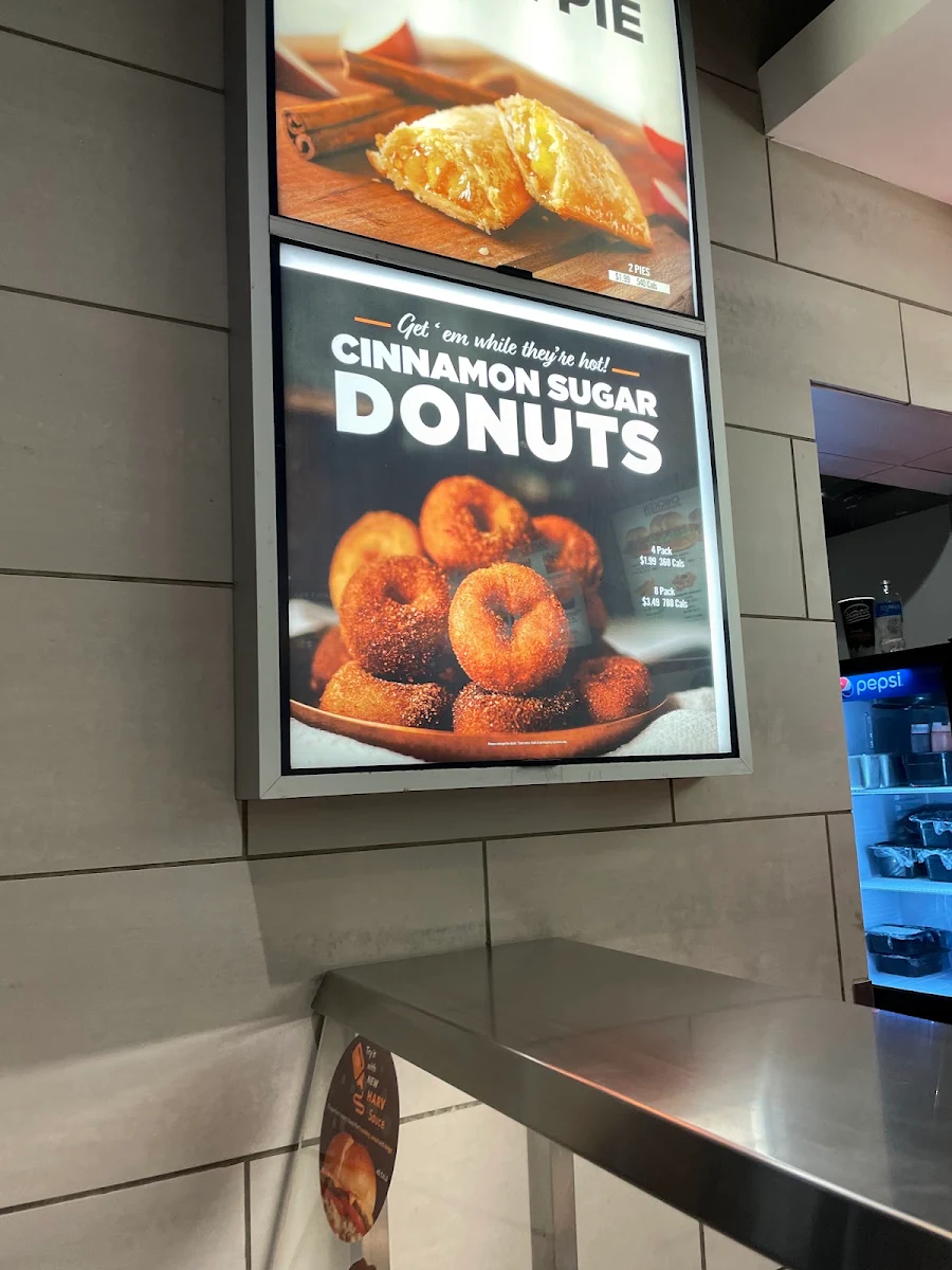 Menu, Harvey's