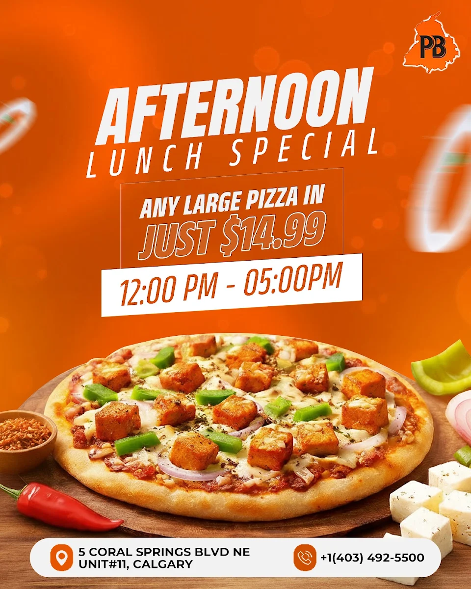 Menu, Panjab Pizza - Pure Vegetarian ( Coral Springs )