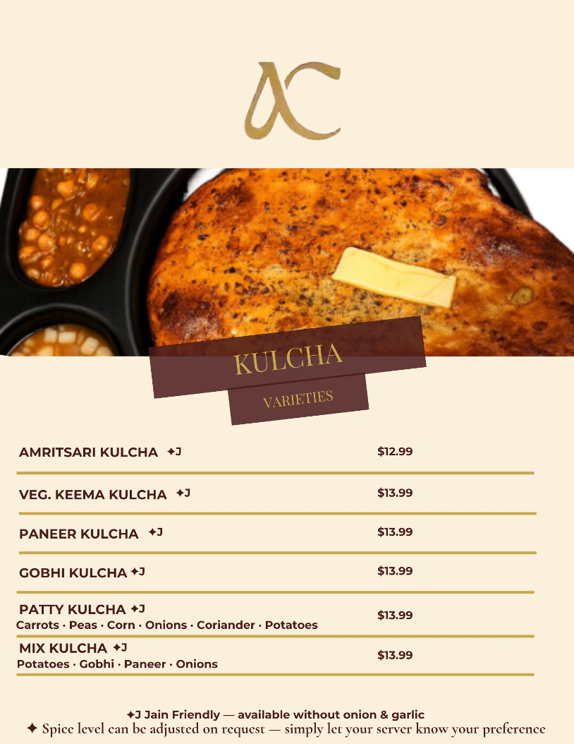 Menu, Amritsari Chatore