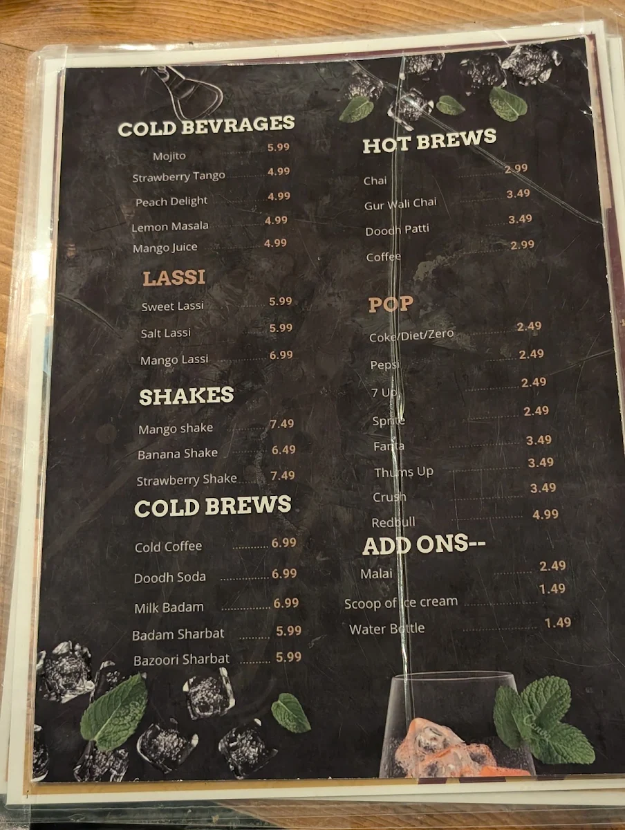 Menu, Amritsari Chatore