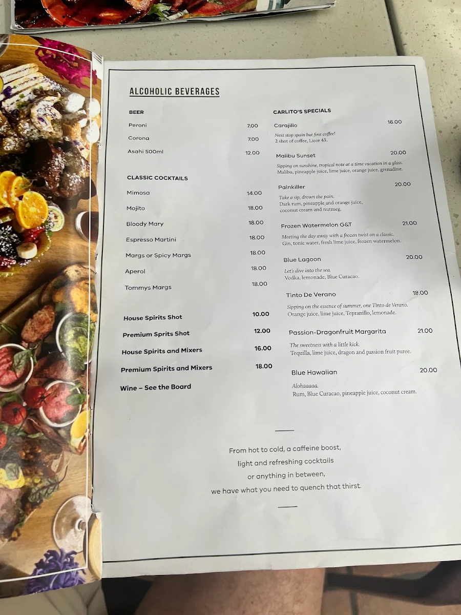 Menu, Uliveto