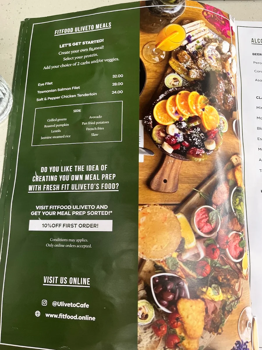 Menu, Uliveto