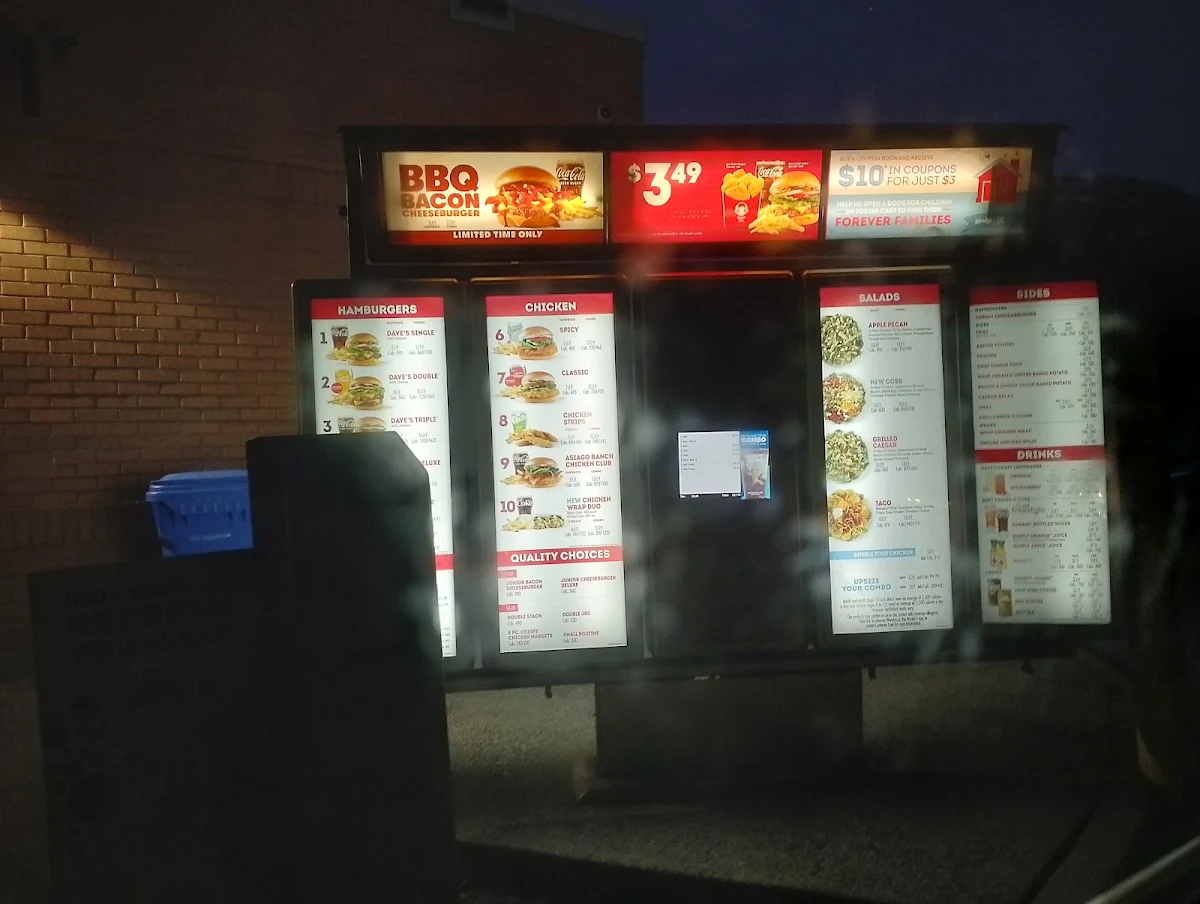 Menu, Wendy's