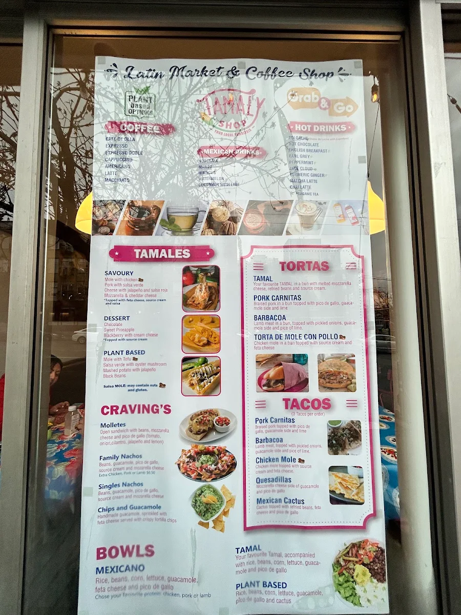 Menu, Tamaly Shop
