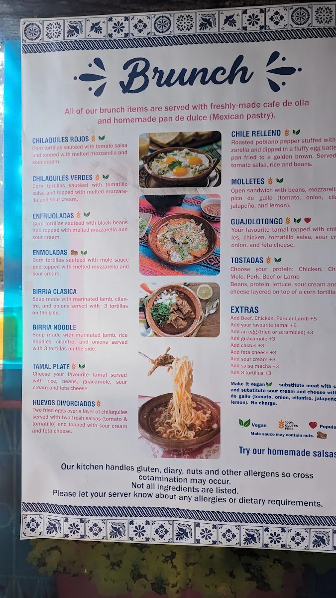 Menu, Tamaly Shop