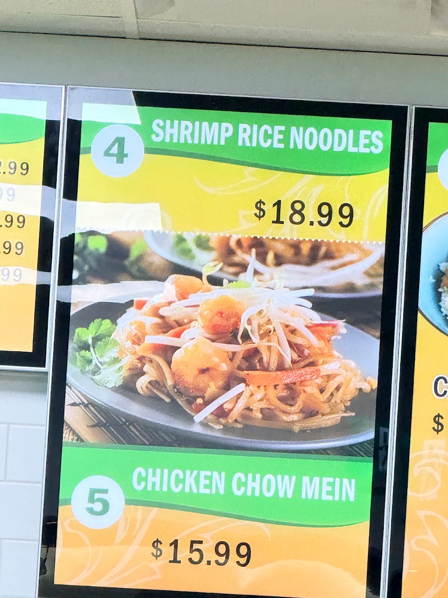 Menu, Chilli Wok