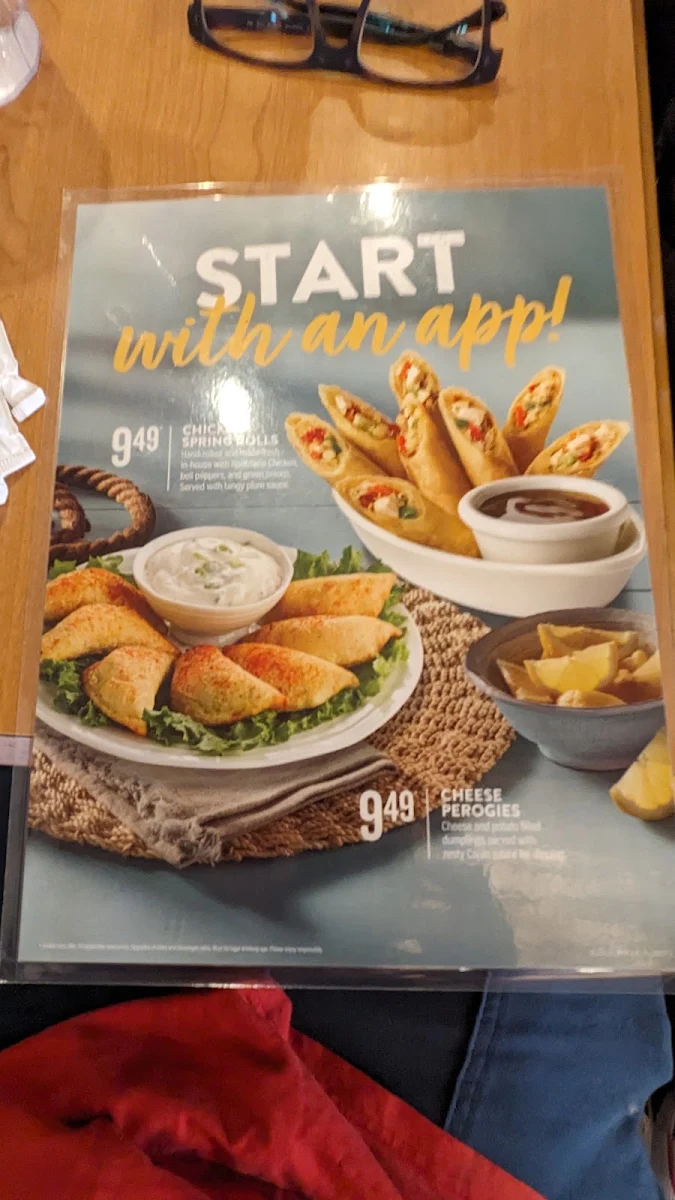 Menu, Swiss Chalet