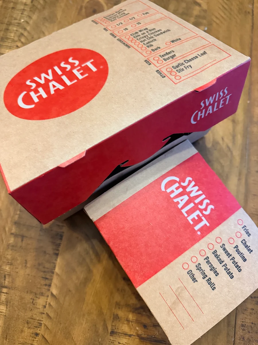Menu, Swiss Chalet