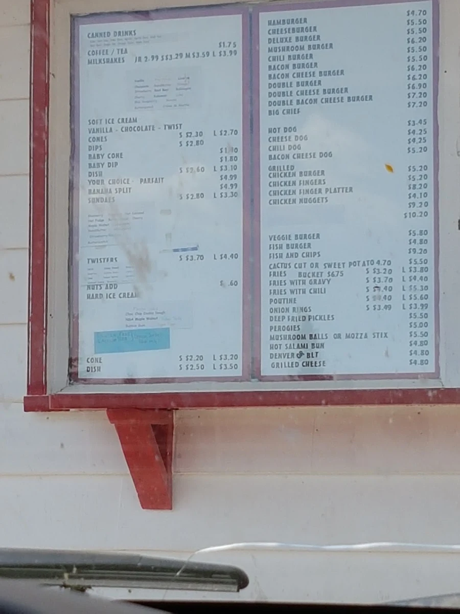 Menu, Dari Isle Drive-In