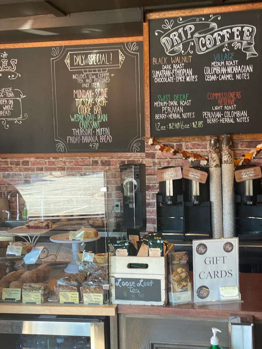Menu, Black Walnut Bakery Cafe