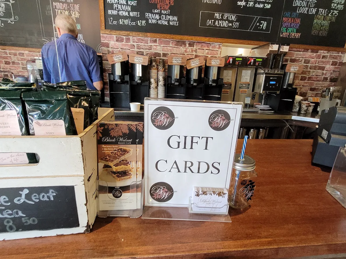 Menu, Black Walnut Bakery Cafe
