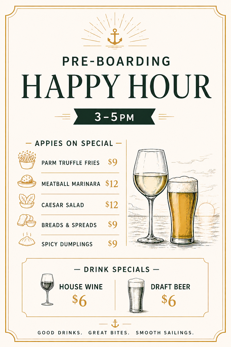 Menu, Forest Bistro & Lounge