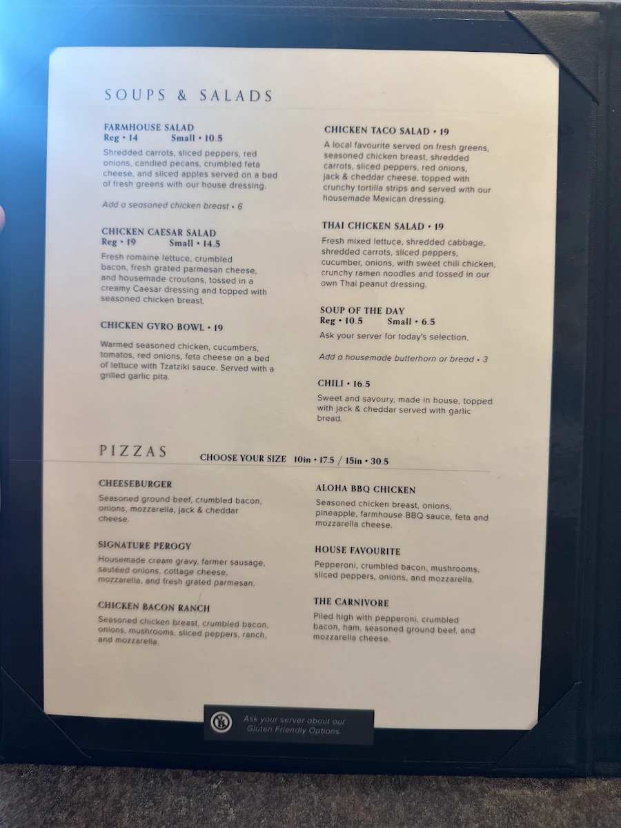 Menu, Lily Stone Cafe