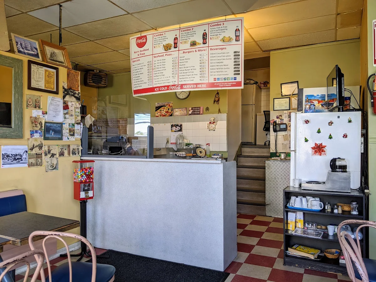 Menu, Ken's Seafood & Pizza