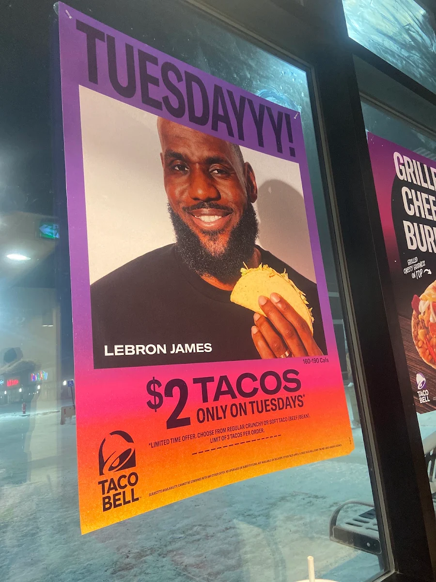 Menu, Taco Bell