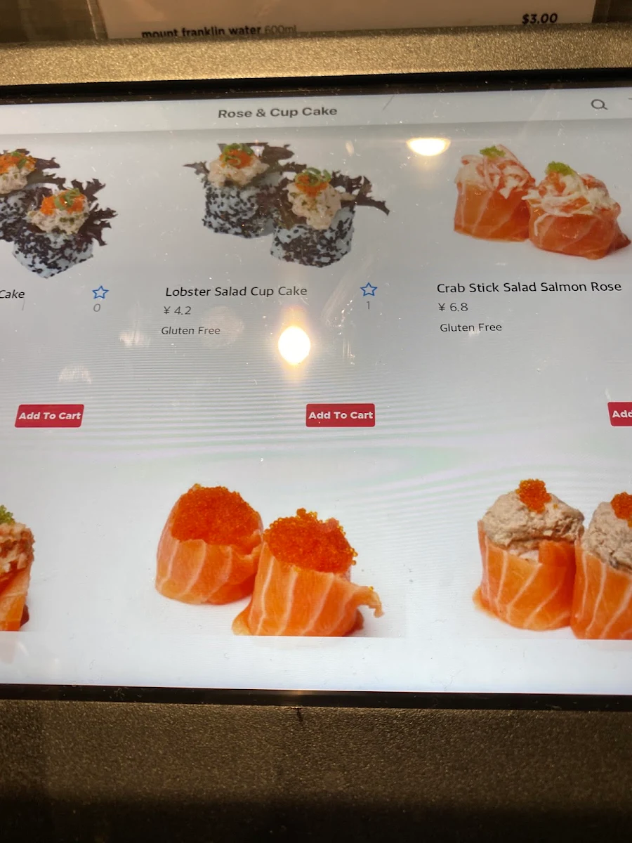Menu, Sushi Hub Eastwood