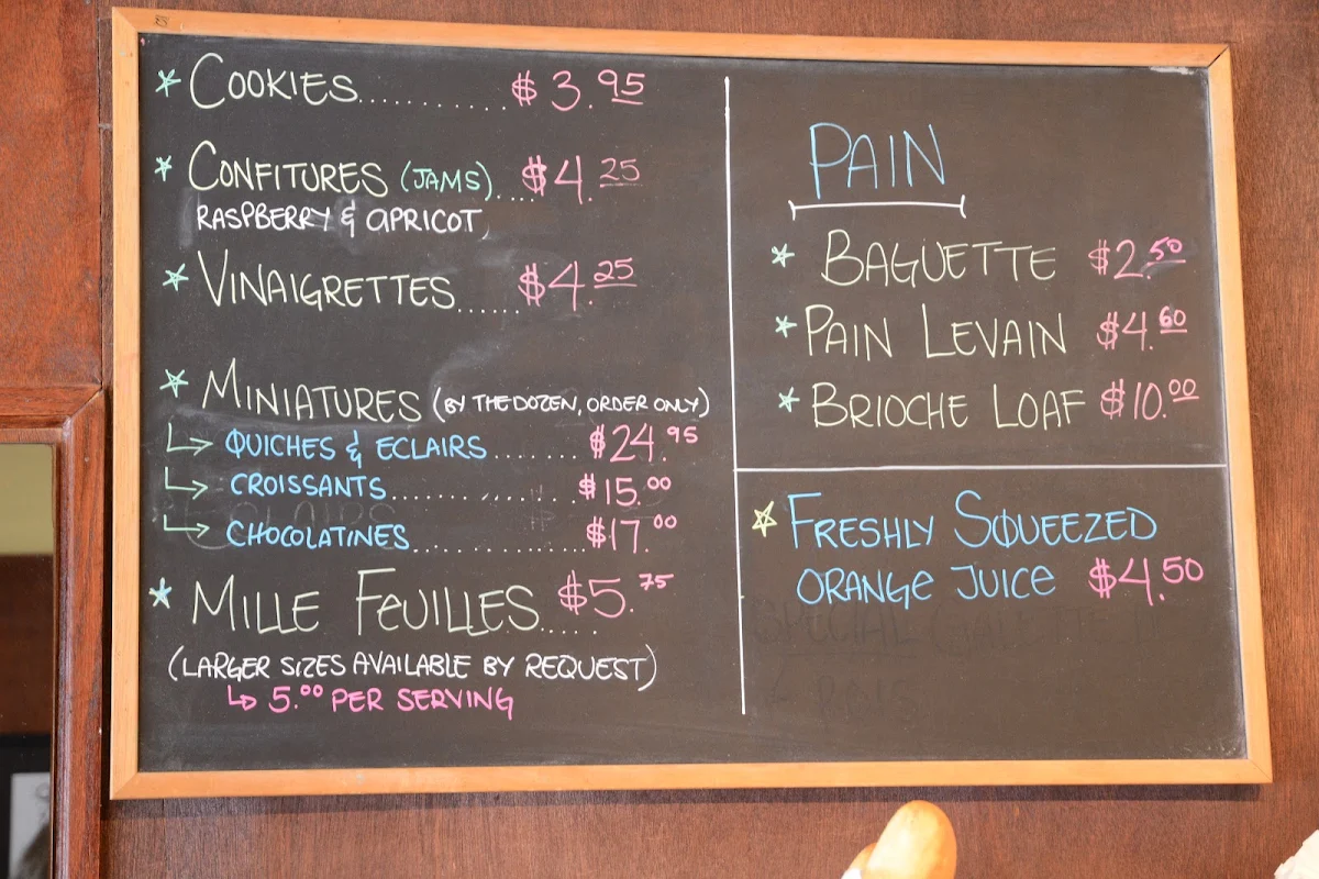 Menu, Pain Perdu