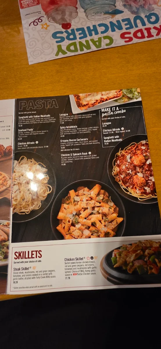 Menu, Pizza Delight