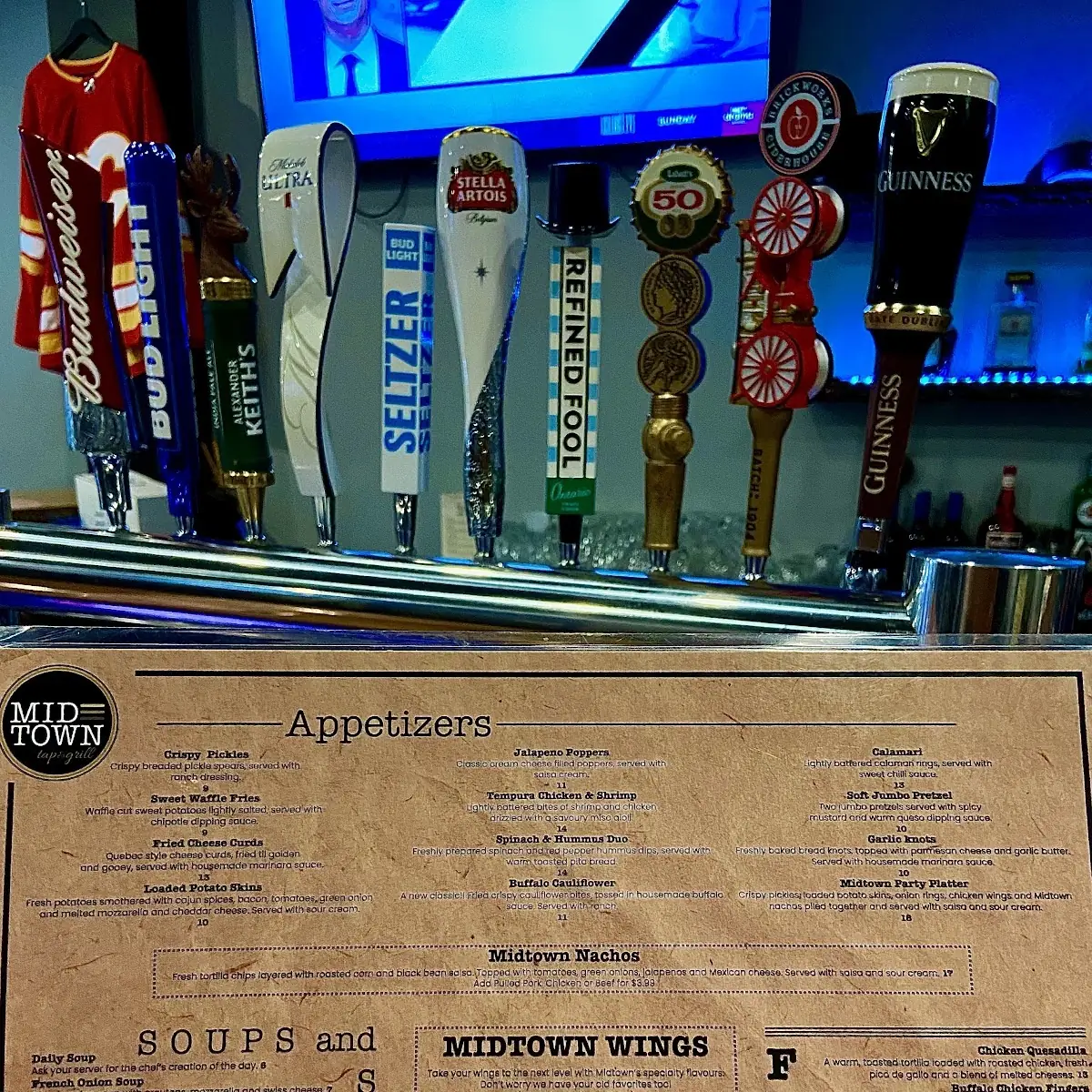 Menu, Midtown | Tap & Grill