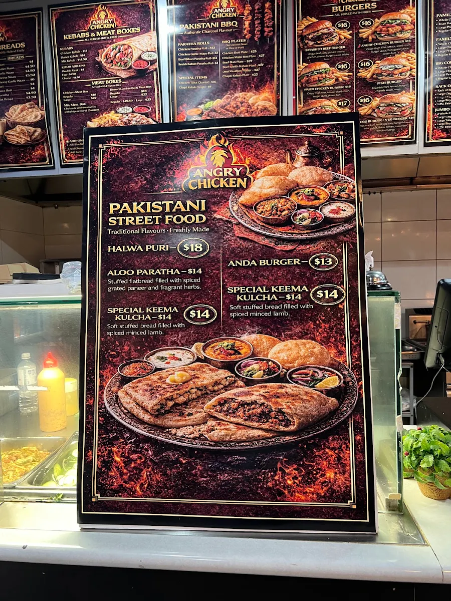Menu, Angry Chicken BHAITAK