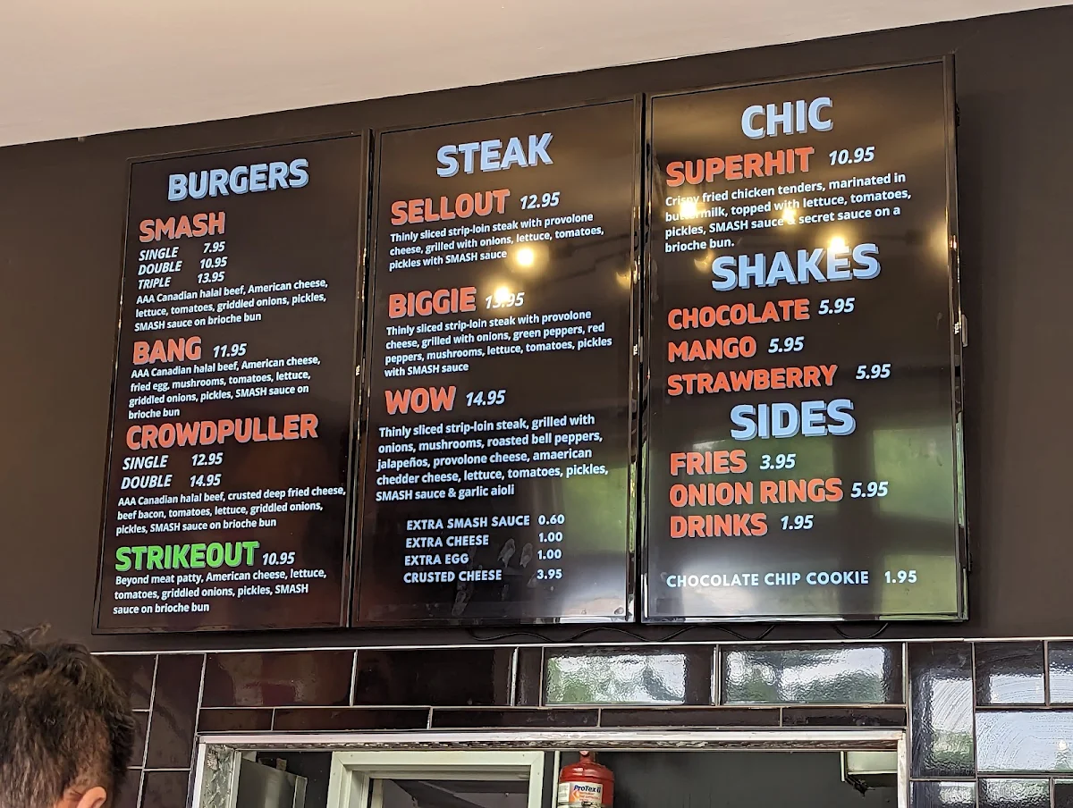 Menu, SMASH