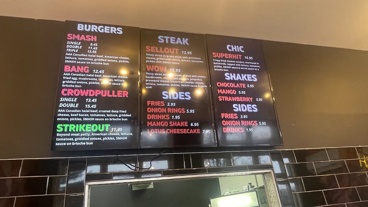 Menu, SMASH