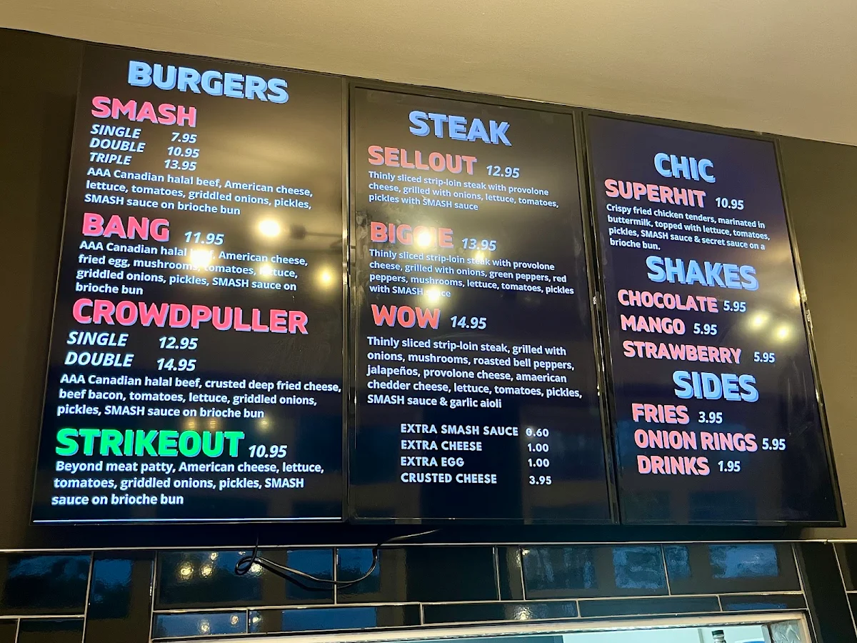 Menu, SMASH