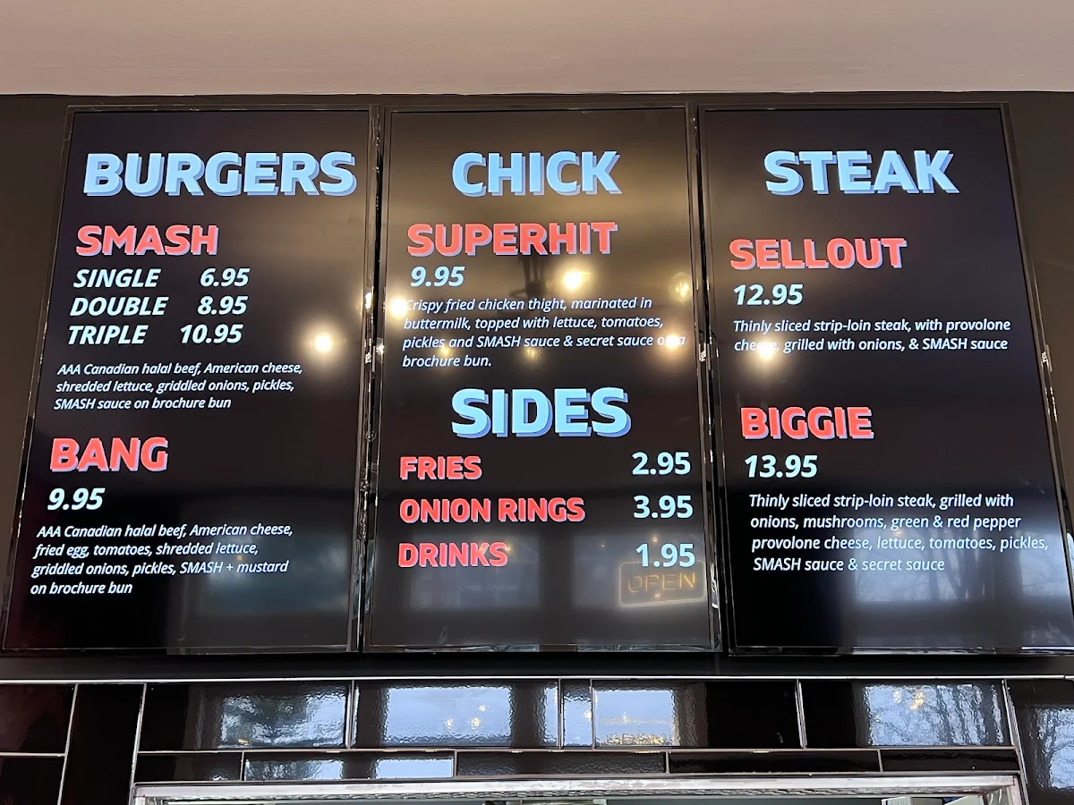 Menu, SMASH
